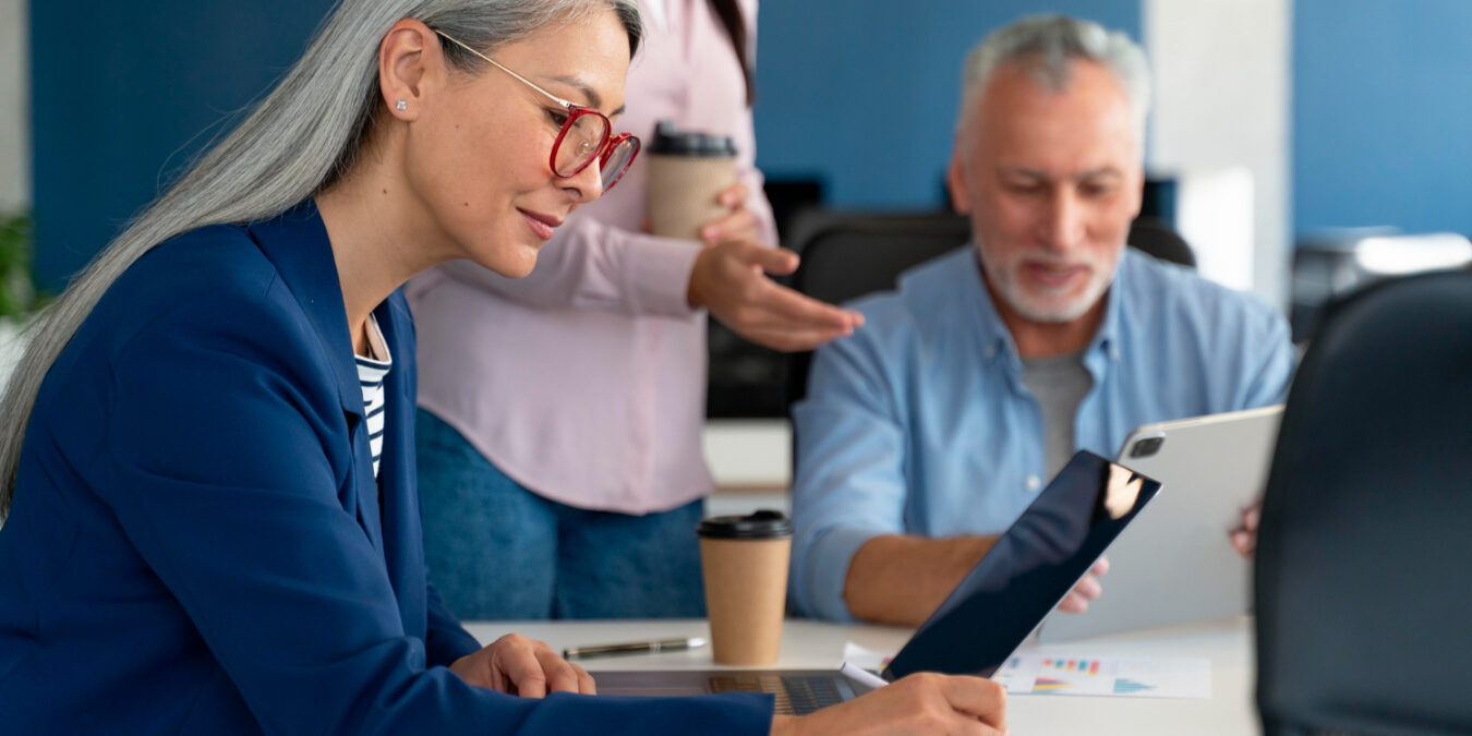 HR professional reviewing the future of retirement benefits for employees