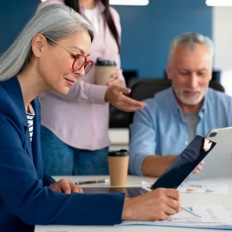 HR professional reviewing the future of retirement benefits for employees